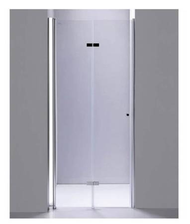 Calbati Drzwi prysznicowe 90 składane ścianka szkło 6mm 48378184